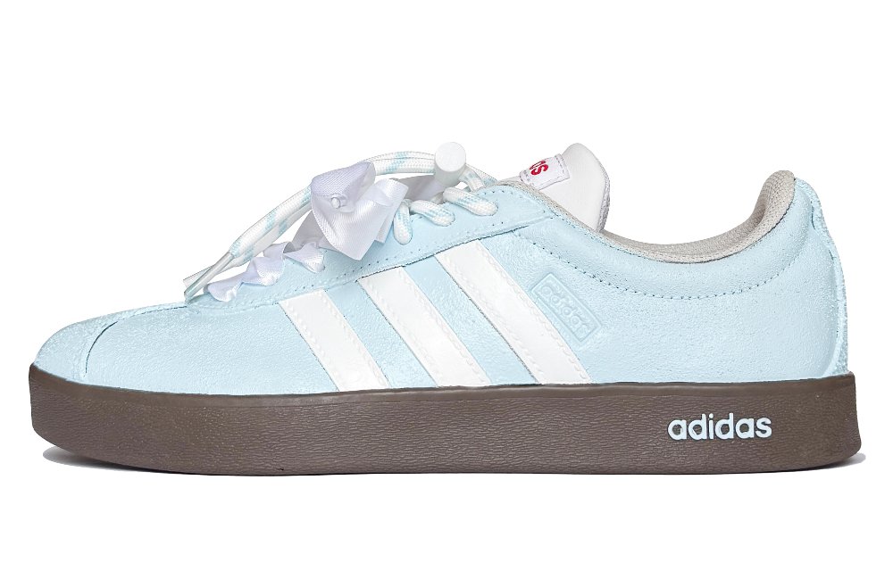 Adidas VL COURT 2.0 Moon Mail, Sea Salt Yogurt Low Top Skateboard Shoes Unisex Blue White