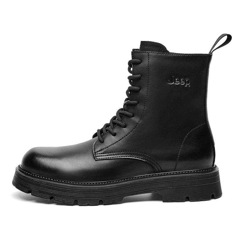 Jeep Martin Boots Men Black/Gray
