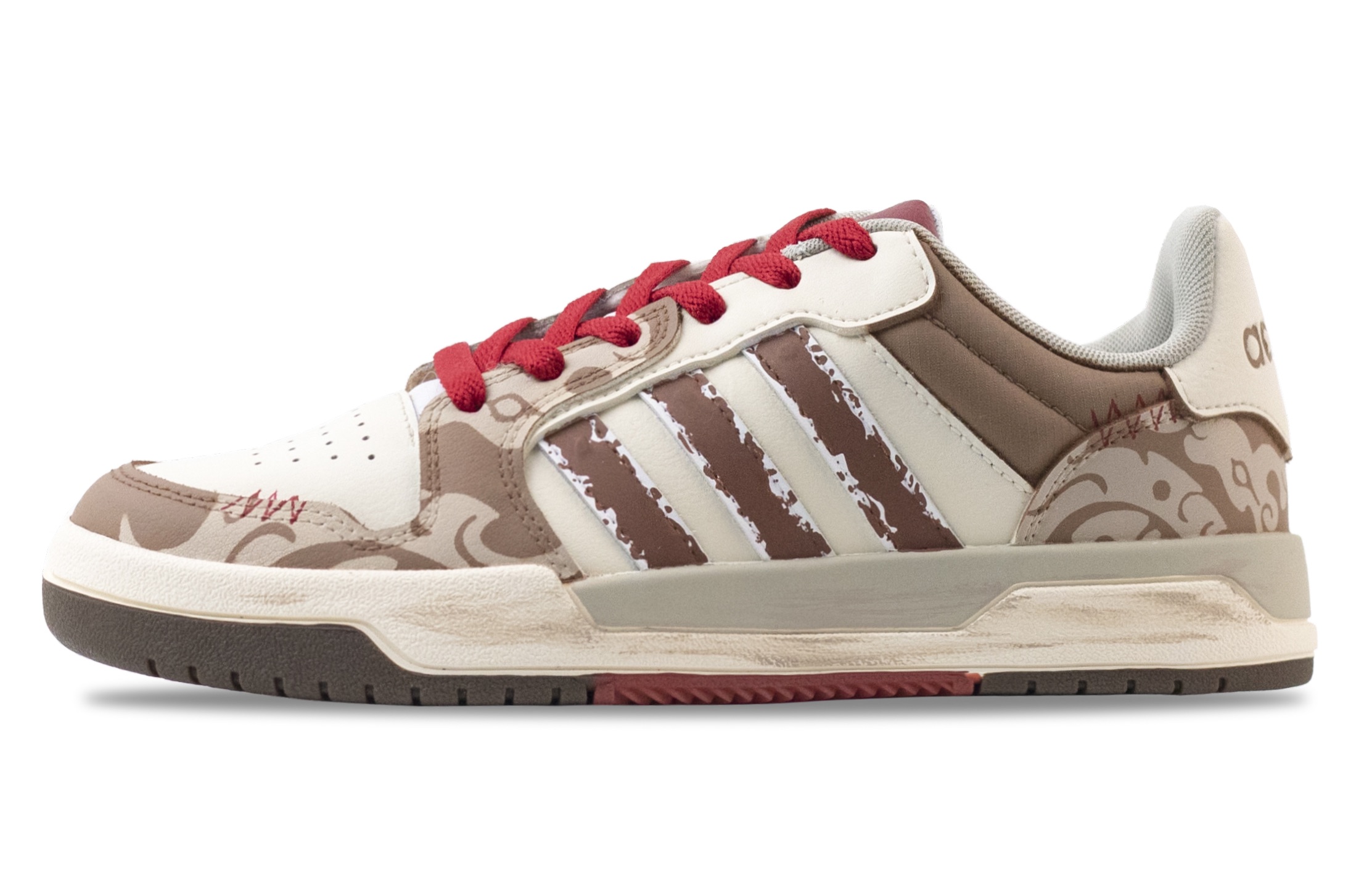 Adidas Neo Entrap Vintage Mocha Abrasion Resistant Low top Skateboard Shoes Unisex Beige Brown