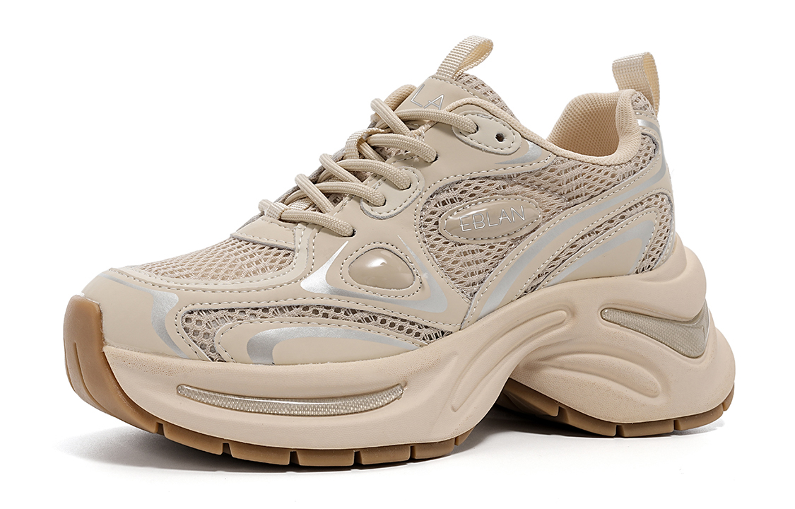 EBLAN Height Increasing Low-Top Chunky Sneakers Women's Silver купить в интернет-магазине Yoocart с быстрой доставкой по России.