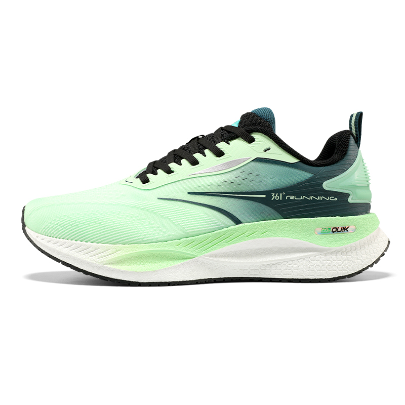 361° Speed Boost CQT Cushioned Wear-Resistant Breathable Low-Top Casual Running Shoes Men's Green