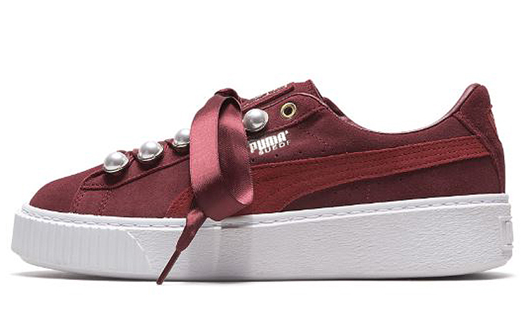 PUMA Suede Platform Bling 'Red' Women's