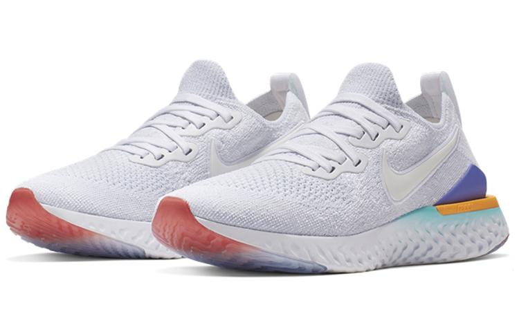 Nike Epic React Flyknit 2 White Hyper Jade Ember Glow Women's купить в интернет-магазине Yoocart с быстрой доставкой по России.