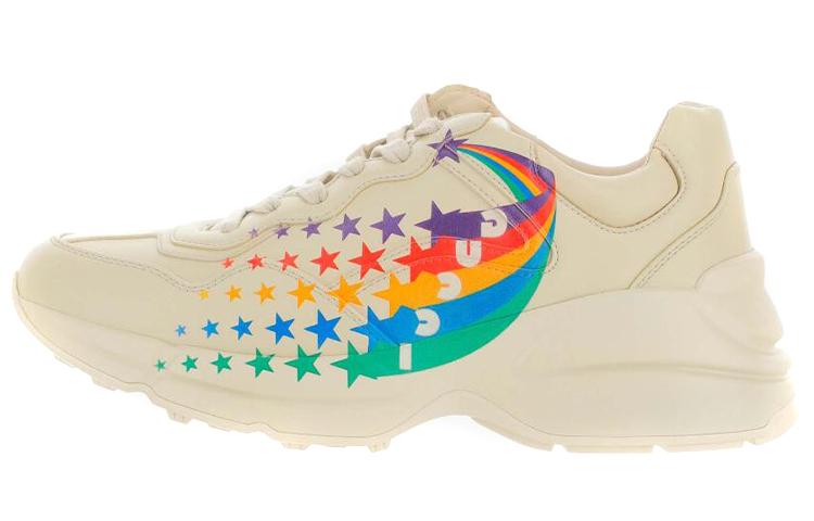GUCCI Rhyton Low Top Chunky Sneakers Women's White Multicolor