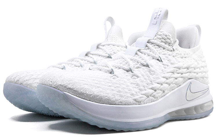 Nike LeBron 15 Low White Metallic Silver