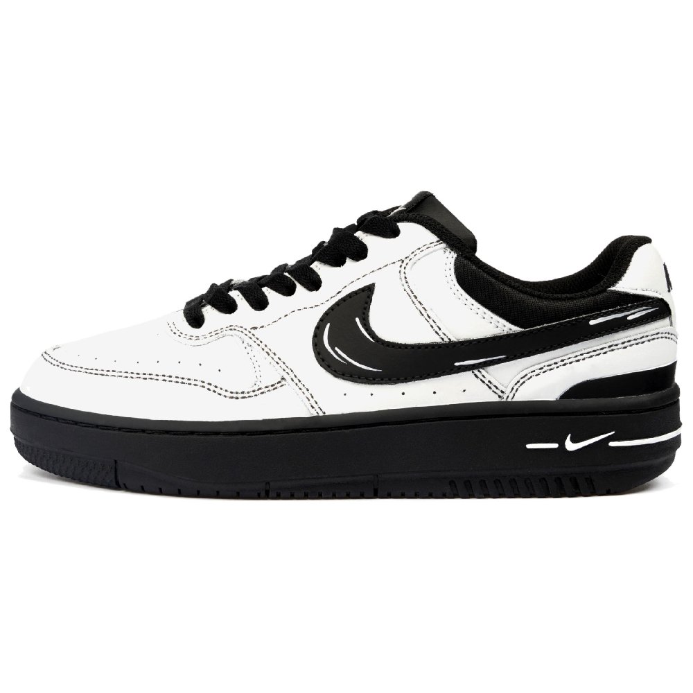 Nike Gamma Force Abrasion Resistant Low Top Skateboard Shoes Unisex Black White
