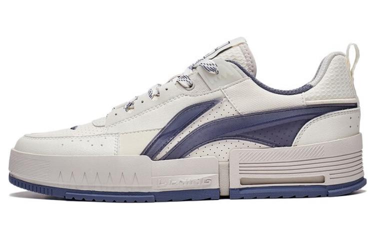 LiNing Li Cheng Inner Presentation Slip Resistant Abrasion Resistant Low top Sports Casual Shoes Men's White Gray