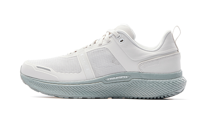 Saucony Triumph Cushioning Breathable Low-Top Casual Running Shoes Unisex White Gray