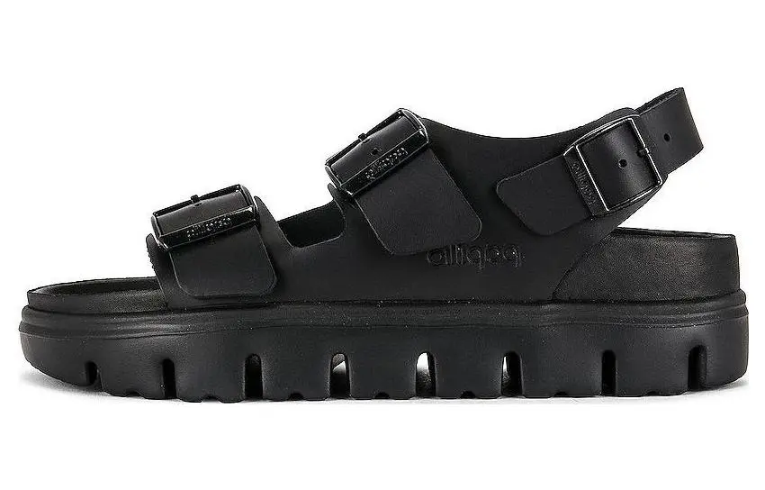 Birkenstock Milano Chunky Leather Black Narrow Fit Women's