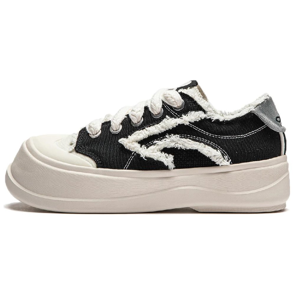 Disney X LINING Honey Platform Casual Shoes Women's Low top Black/Ecru