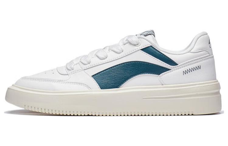 LiNing Sports Life Collection Starfall Anti-Slip Wear-Resistant Low-Top Skateboard Shoes Men's White Green