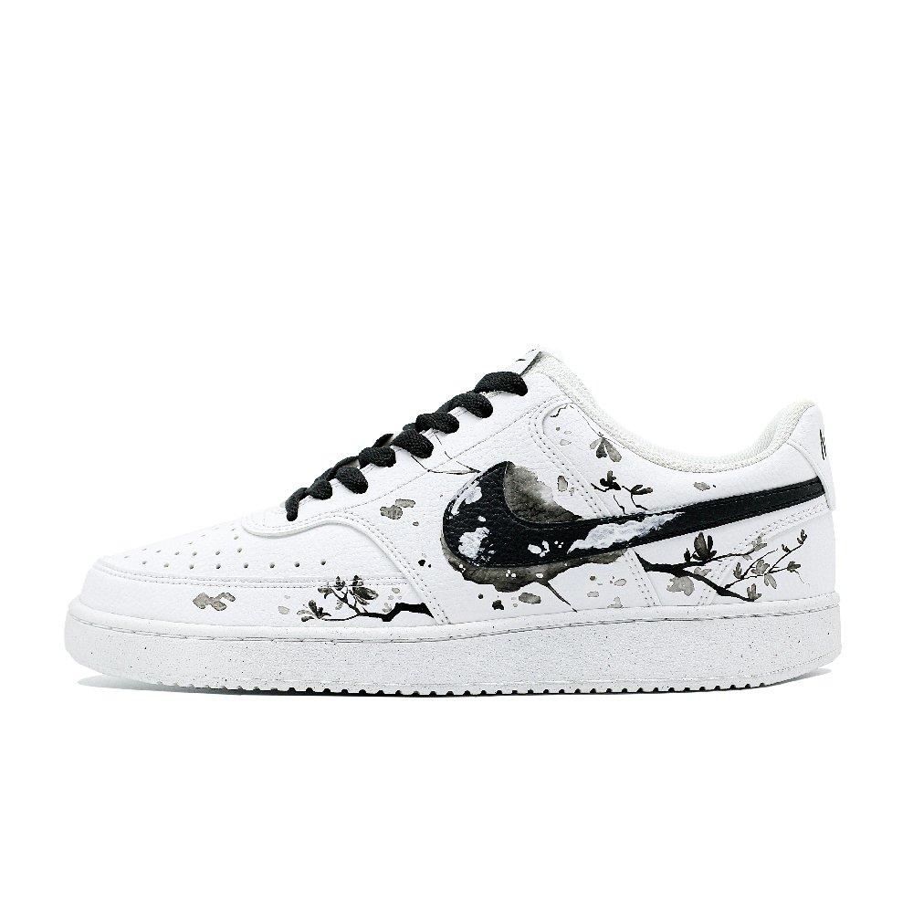 Nike Court Vision 1 Abrasion Resistant Balance Low Top Skateboard Shoes Men's Gray White QD