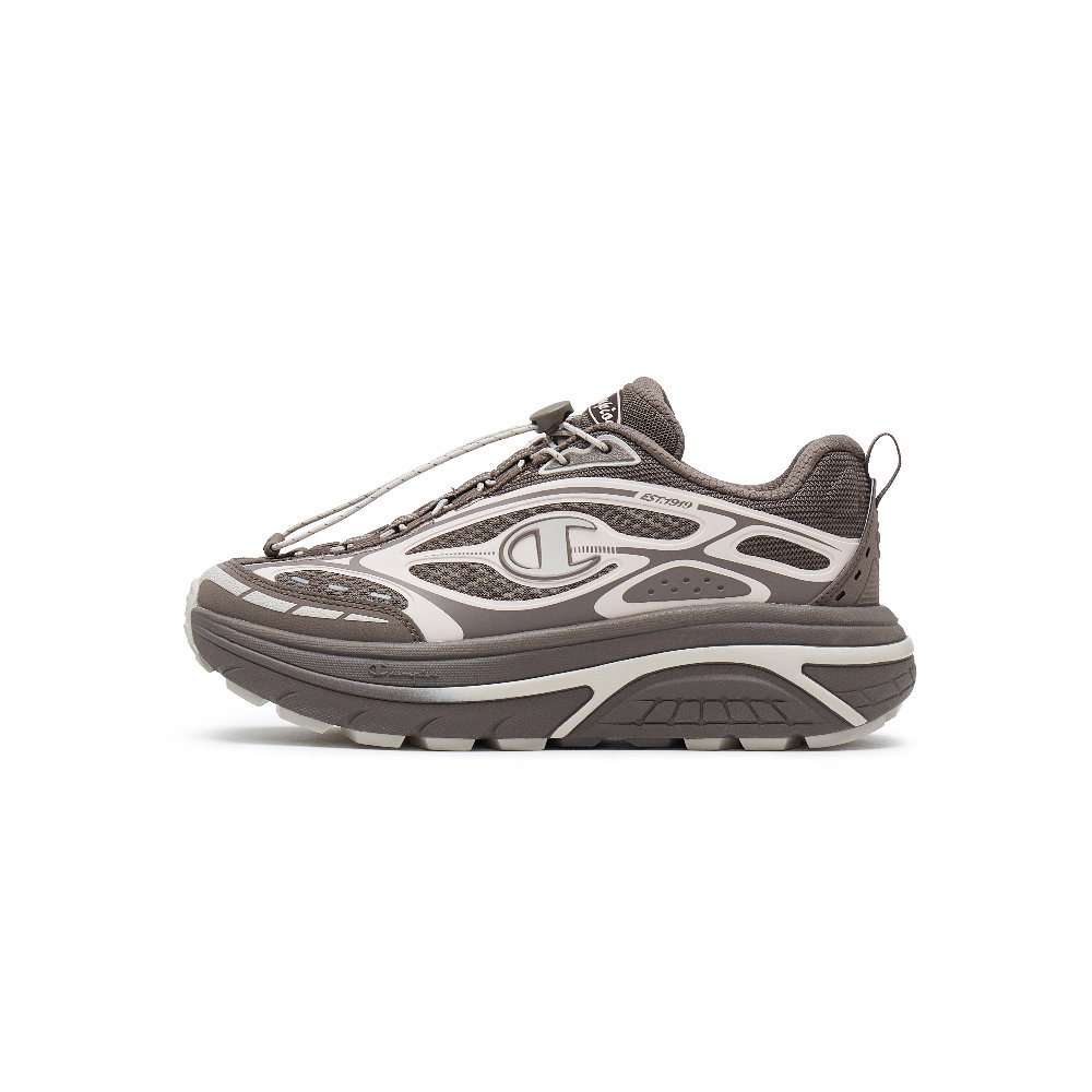 Champion Low Top Running Shoes Women's Coffee Bean Gray/Light Rose Red