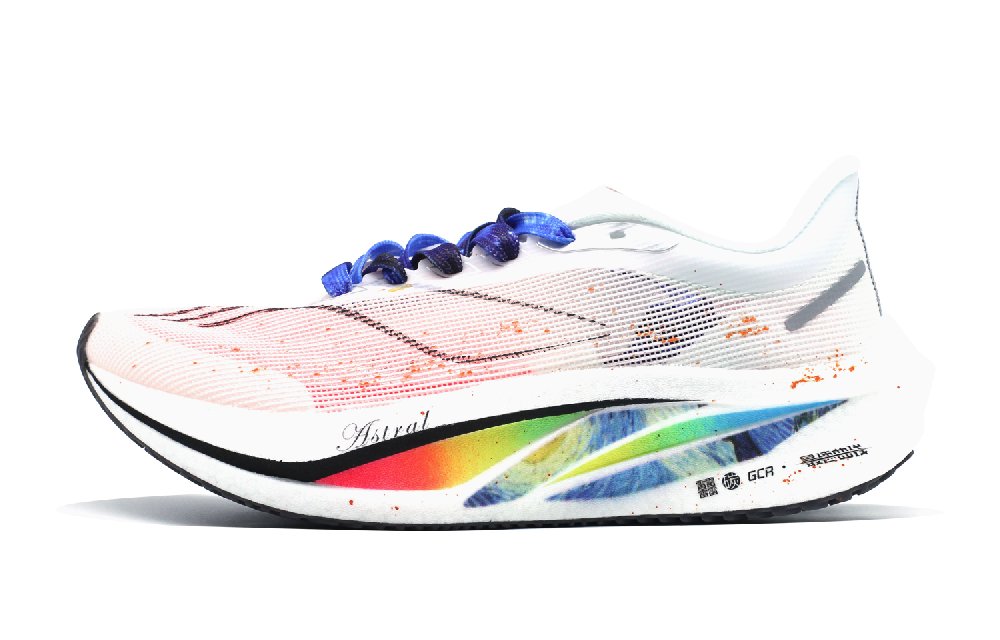 LiNing Feidian Challenger Cushioned Wear-Resistant Breathable Low-Top Running Shoes Men's White