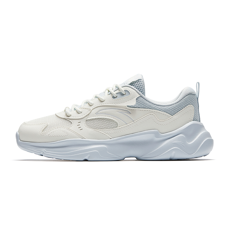 Anta Cushioning, Wear Resistant Low Top Casual Shoes Women's Gray Blue