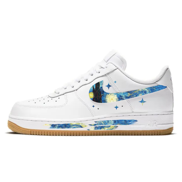 Nike Air Force 1 Anti Slip Wear Resistant Low Top Skateboard Shoes Men's White