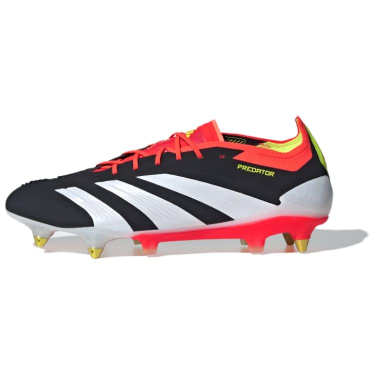 Adidas PREDATOR ELITE Soft Ground Anti Slip Wear Resistant Soccer Shoes Unisex Black White