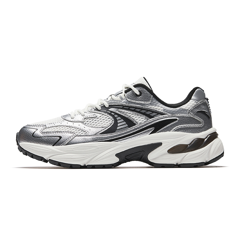 Anta AT802 Low Top Casual Shoes Men's White Silver Black