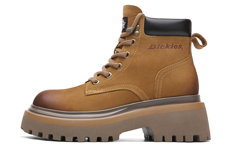 Dickies British Style Classic And Versatile Short Martin Boot Women's Earth Yellow