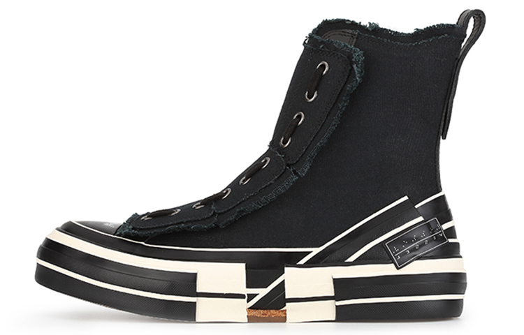 Yohji Yamamoto x VESSEL High-Top Canvas Shoes Unisex Black