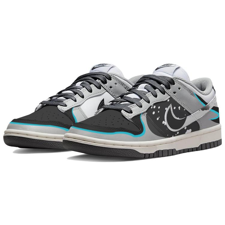 Nike Dunk Deep Space Slip-Resistant Low-Top Skateboard Shoes Women's White Gray купить в интернет-магазине Yoocart с быстрой доставкой по России.