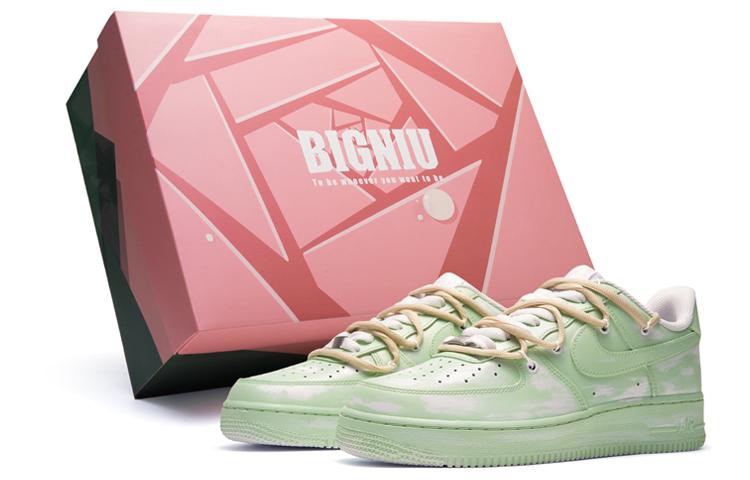 Nike Air Force 1 Thermal Coverage Low Top Skateboard Shoes Men's White Green
