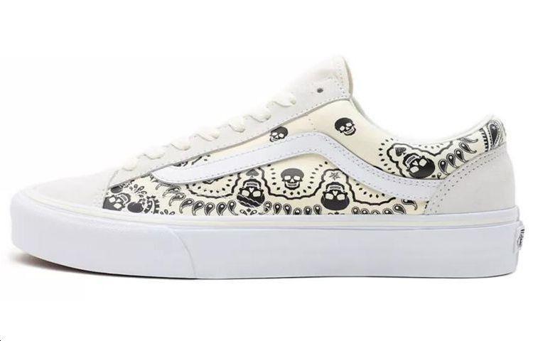 Vans Style 36 Skull Bandana White Black