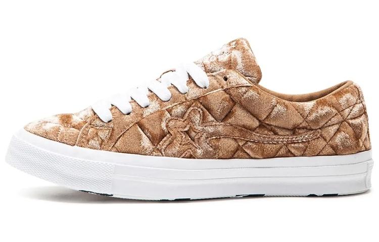 Converse One Star Ox Golf Le Fleur Ttc Quilted Velvet Brown Sugar