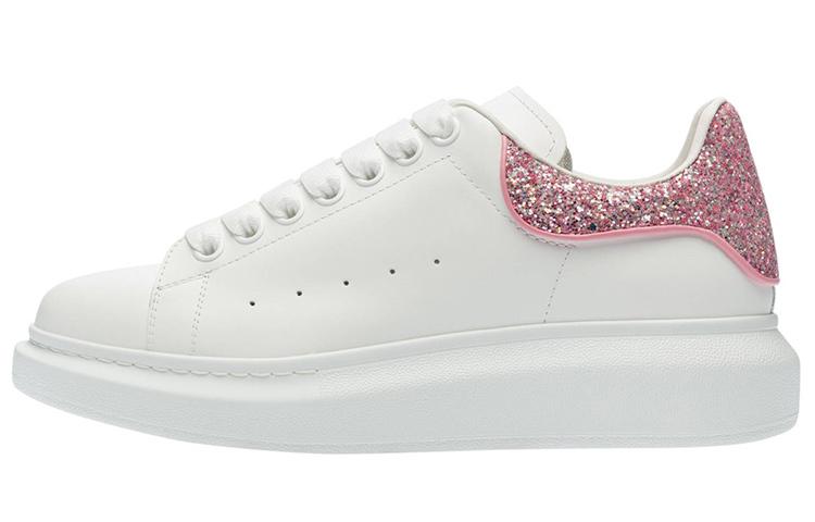 Alexander McQueen Oversized Sneaker 'White Pink Glitter' Women's