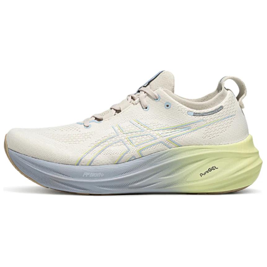 Asics GEL-NIMBUS 26 Cushioning Low-Top Trail Running Running Shoes Men's Beige Blue