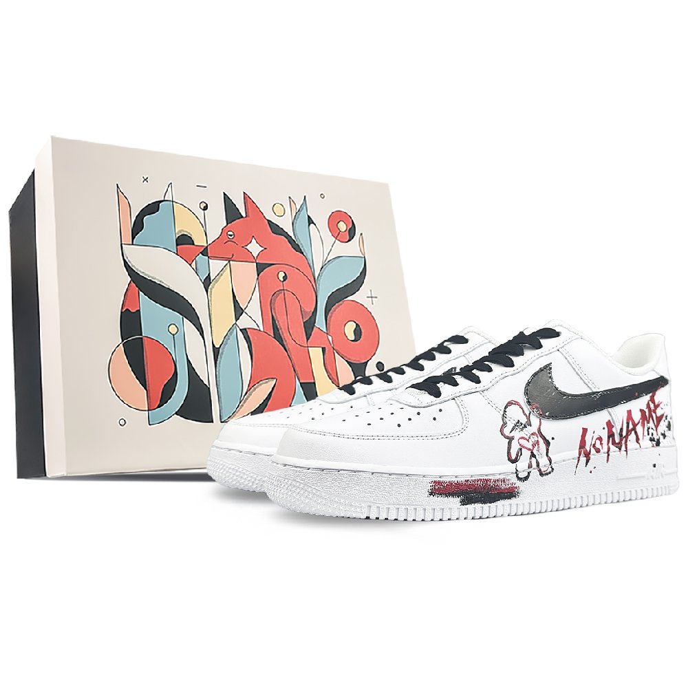 Nike Air Force 1 Coverage Warm And Wear-Resistant Low-Top Skateboard Shoes Unisex White Black Red