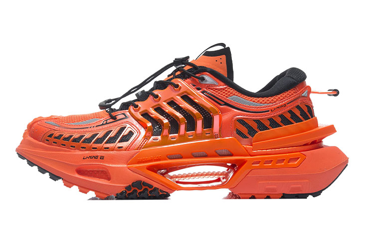 LiNing Xuankong Casual Shoes Women's Low-Top Flame Orange/Black