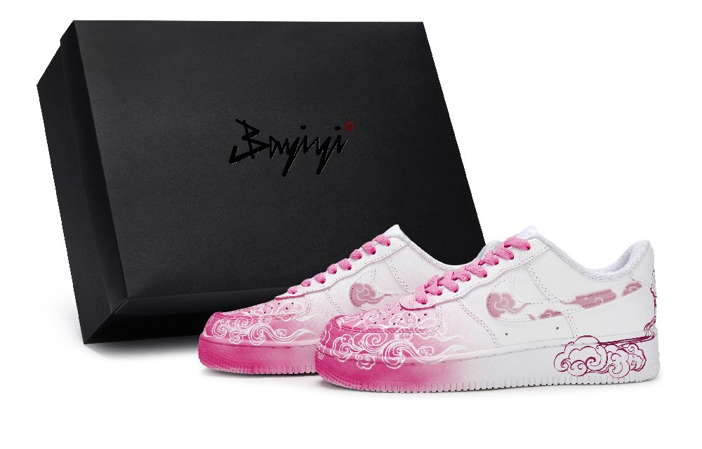 Nike Air Force 1 Skateboard Shoes Unisex Low Top Rose Red