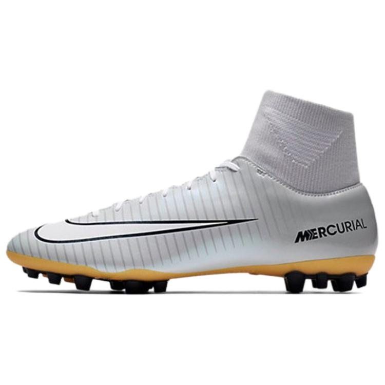 C LUO x Nike MERCURIAL VCTRY VI AG Artificial Ground Anti Slip Wear Resistant Soccer Shoes Men's White