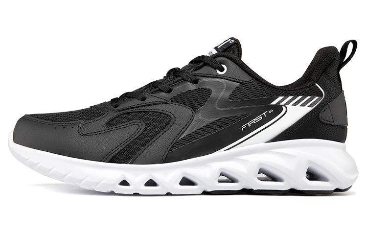 361° Cushioning Low-Top Running Shoes Men's Black White