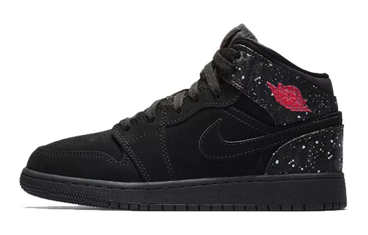 Jordan 1 Mid GS Black Rush Pink