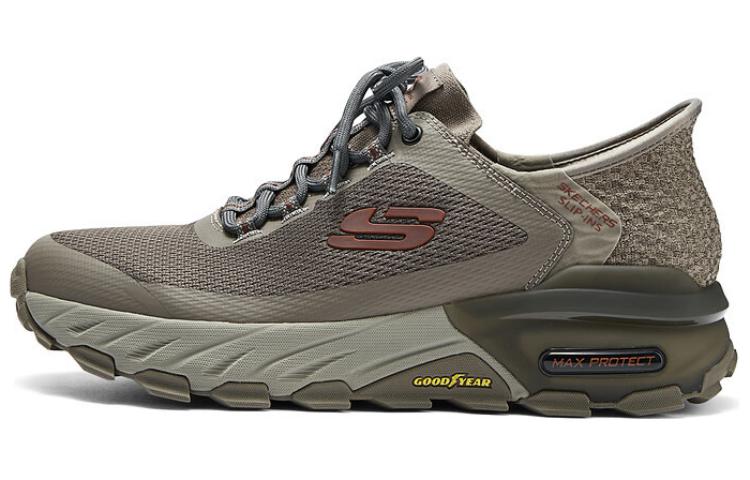 Skechers Durable Breathable Low-Top Casual Shoes Men's Green