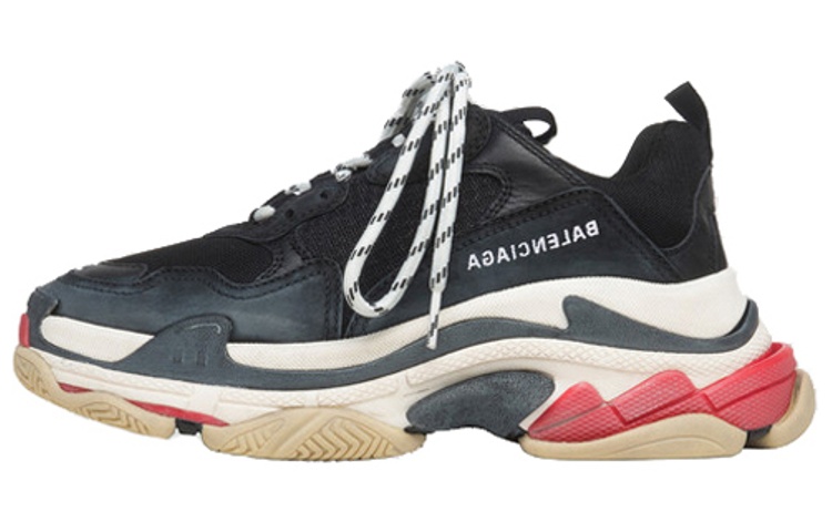 Balenciaga Women's Triple S Sneaker 'Black Red'