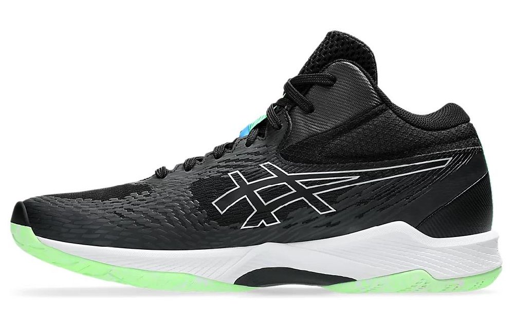 Asics V-SWIFT FF MT 4 Durable Breathable Mid-Top Training Shoes Unisex Black Green