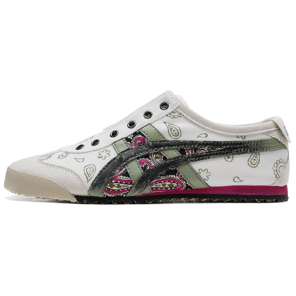 Onitsuka Tiger MEXICO 66 Anti-Slip And Wear-Resistant Lightweight Low-Top Casual Shoes Unisex White Blue