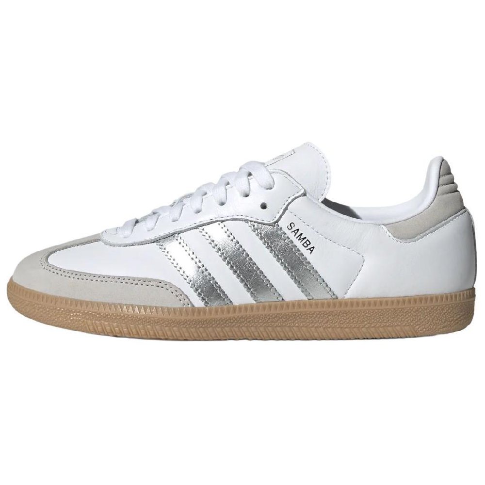 Adidas Samba Og White Silver Metallic Grey Women's