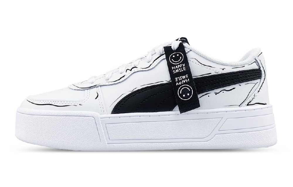 PUMA Skye Low Top Skateboard Shoes Women's Black White