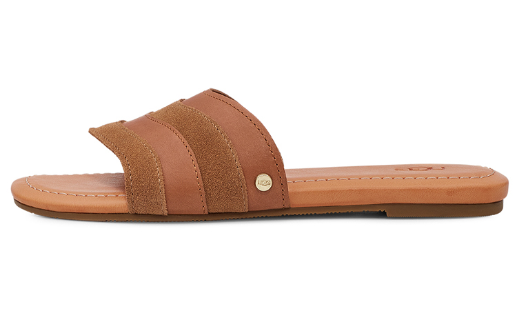 UGG Rubber Sole Abrasion Resistant Slide Slippers Women's Brown