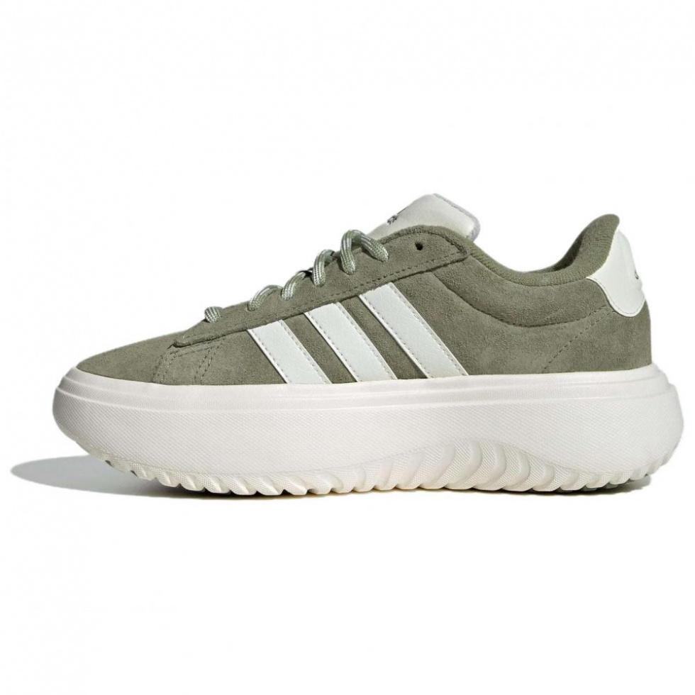 Adidas GRAND COURT PLATFORM Casual Shoes Women's Low-Top Green White