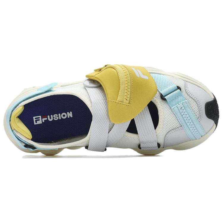FILA FUSION TENACITY Beach Sandals Women's White Gray Yellow