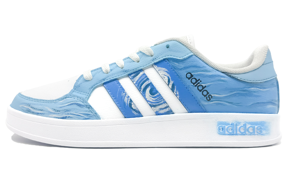 Adidas Neo Breaknet Low Top Skateboard Shoes Men's Blue White