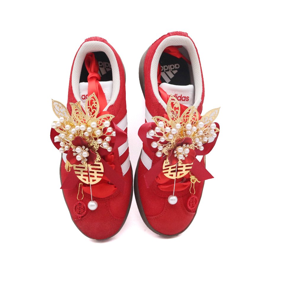 Adidas Neo Vl Court Classic Fated Red Dream Shopping Bag Lightweight Low Top Skateboard Shoes Unisex Red White