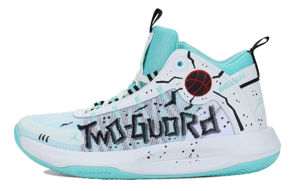 Jordan Jumpman 2020 Non-slip Lightweight Mid-Top Basketball Shoes Men's Mint Green