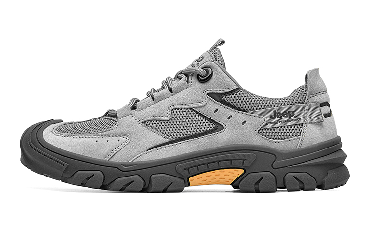 Jeep Breathable Lightweight Anti-Slip And Wear-Resistant Low-Top Casual Shoes Women's Gray