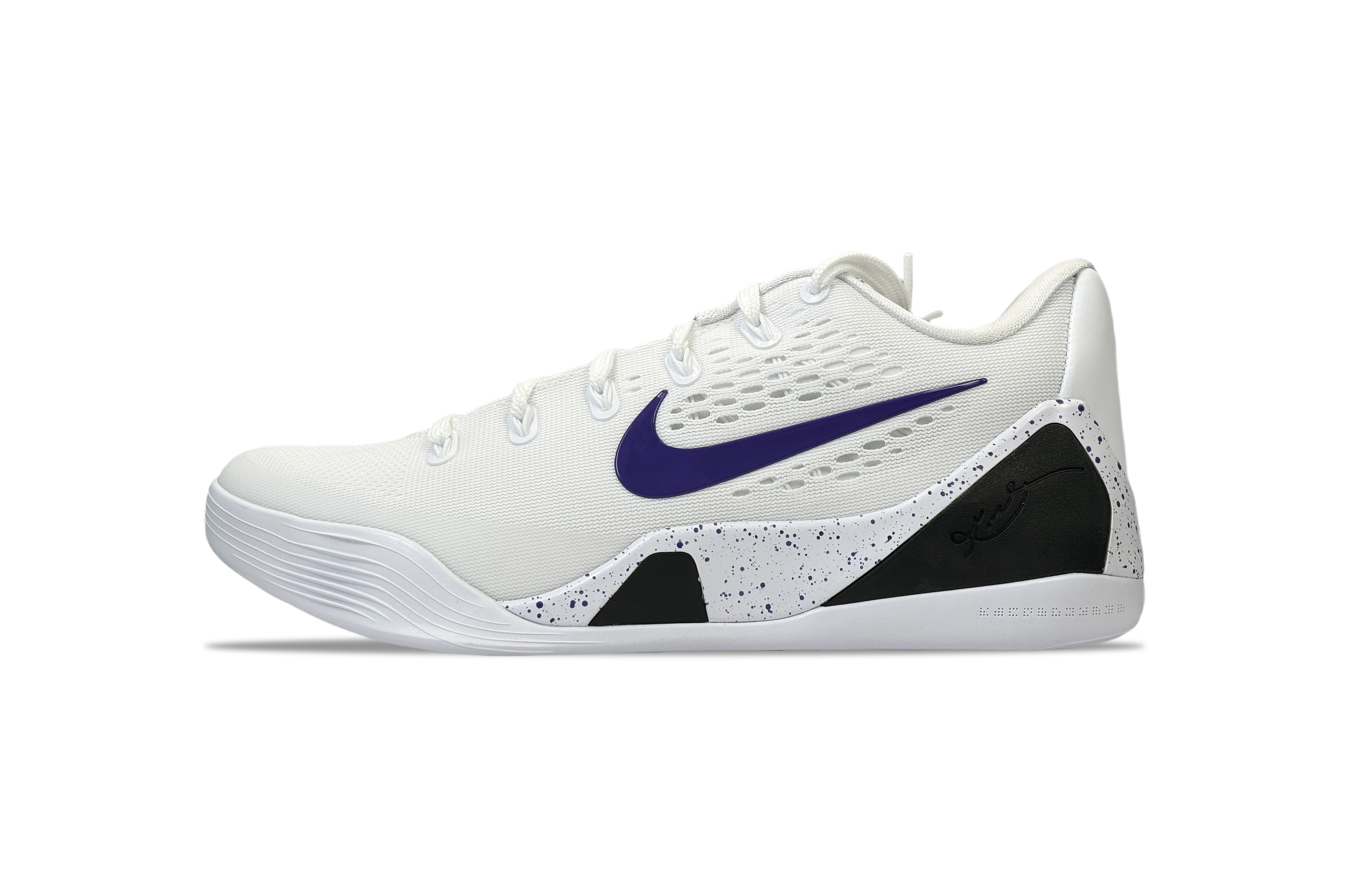 Nike Kobe 9 YDCC Ink Bamboo Cloud Step Slip Resistant Abrasion Resistant Low top Basketball Shoes Unisex White Purple купить в интернет-магазине Yoocart с быстрой доставкой по России.
